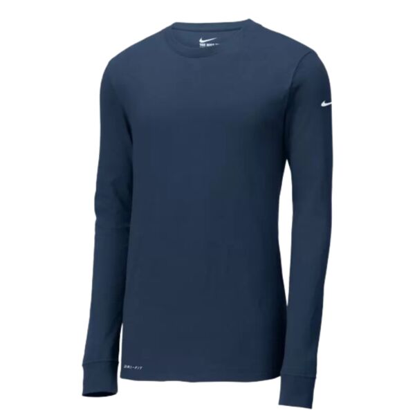 NIKE Dri-FIT Cotton/Poly Long Sleeve Tee Thumbnail