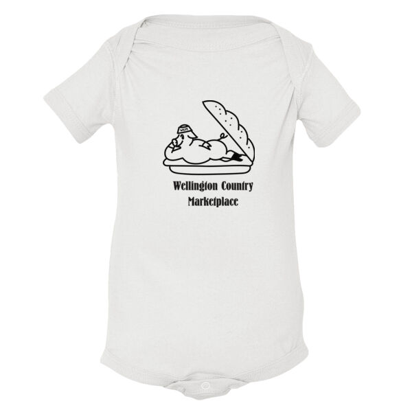 Infant Onesie Pig On Bun Thumbnail